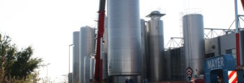 Milchtanklager vergrößert durch Errichtung eines 360.000 Liter Tanks
