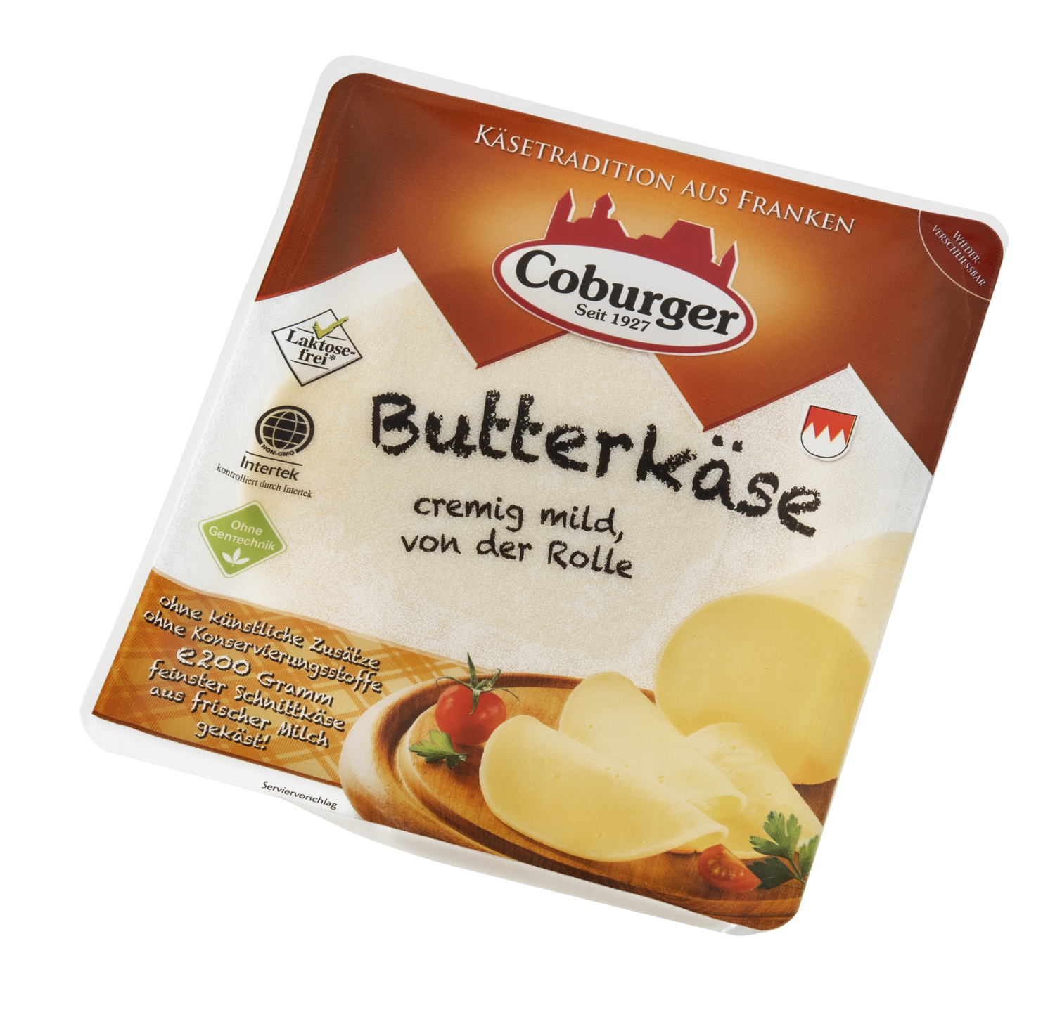 Coburger Butterkäse-Scheiben rund, Rahmstufe, 200 g - Milchwerke ...